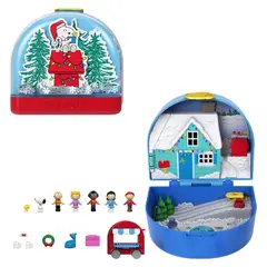 POLLY POCKET - Collector Set Compacto Peanuts Holiday