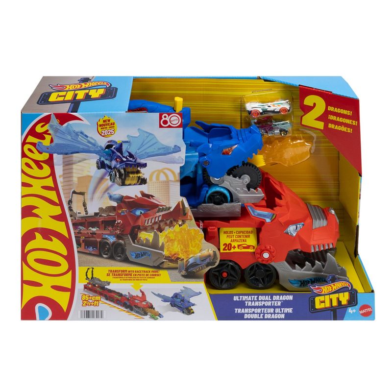 HOT WHEELS - City Pista de Juguete Súper Remolque Hot Wheels