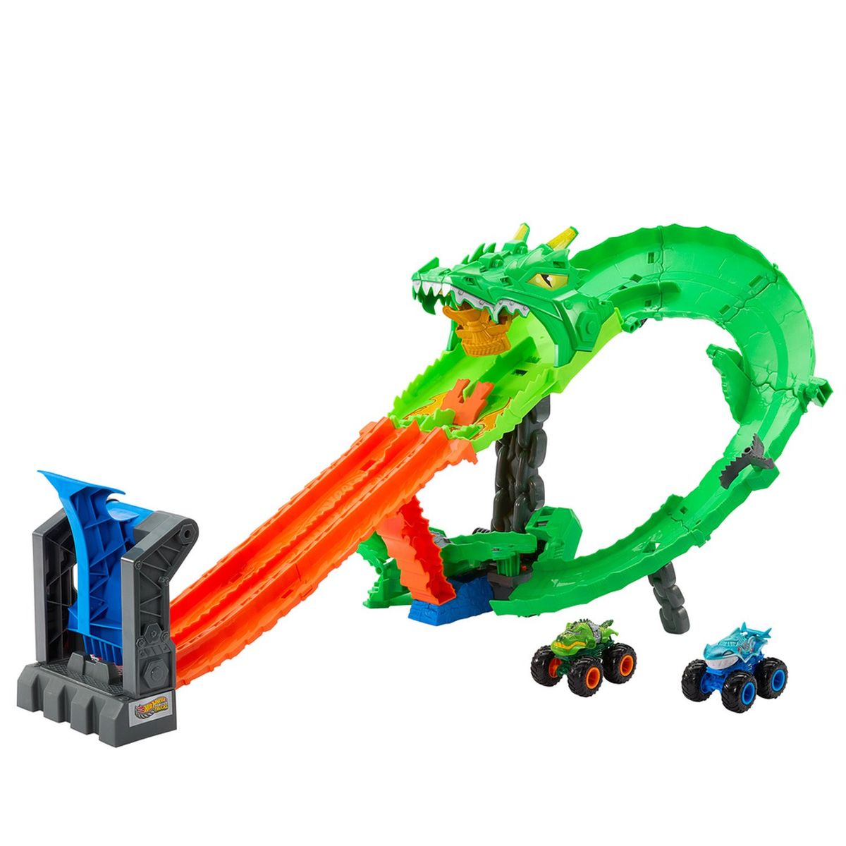 HOT WHEELS - Pista Tiburones vs. Dinosaurios Destrucción Hot Wheels
