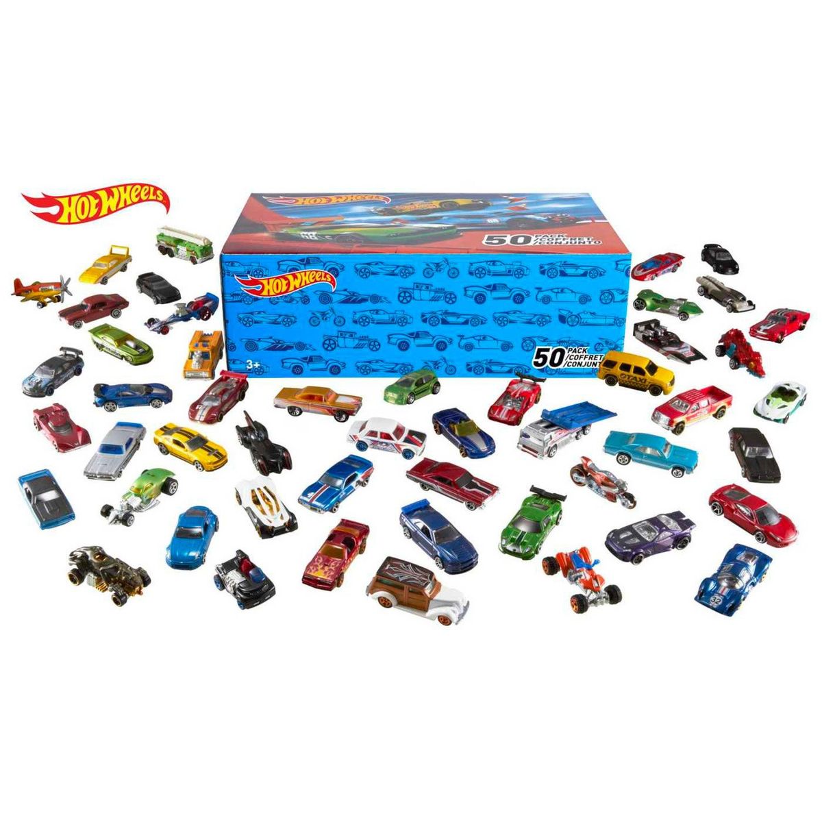 HOT WHEELS - Diecast Paquete de 50 Autos Sorpresa Hot Wheels