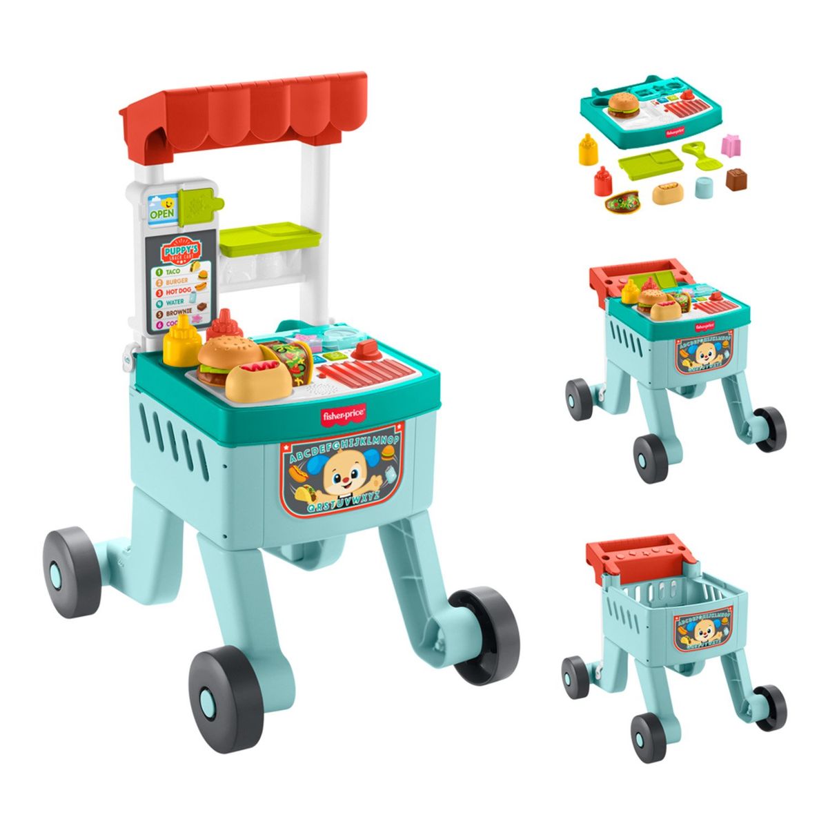 FISHER PRICE - Carro de Snack 4 en 1 Fisher Price