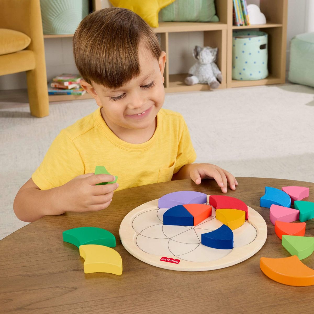 FISHER PRICE - Juguete Rompecabezas Colorido de Madera Fisher Price