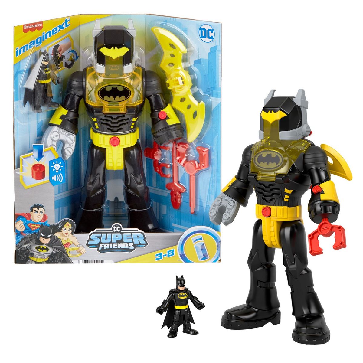 FISHER PRICE - Imaginext Dc Super Friends Figura De Acción Batman Insider Fisher Price