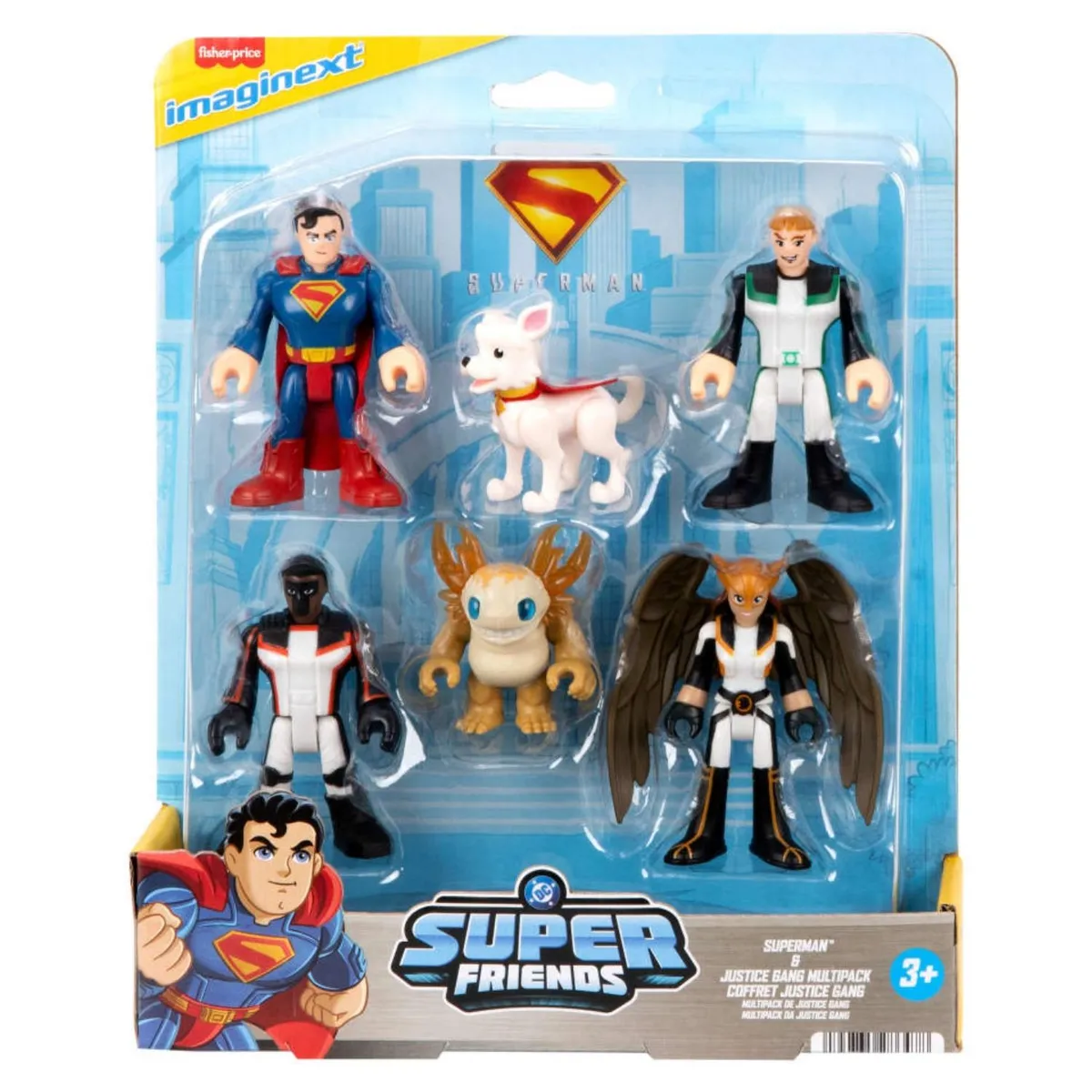 FISHER PRICE - Figuras Superman DC Friends - Miembros de la Justice Gang