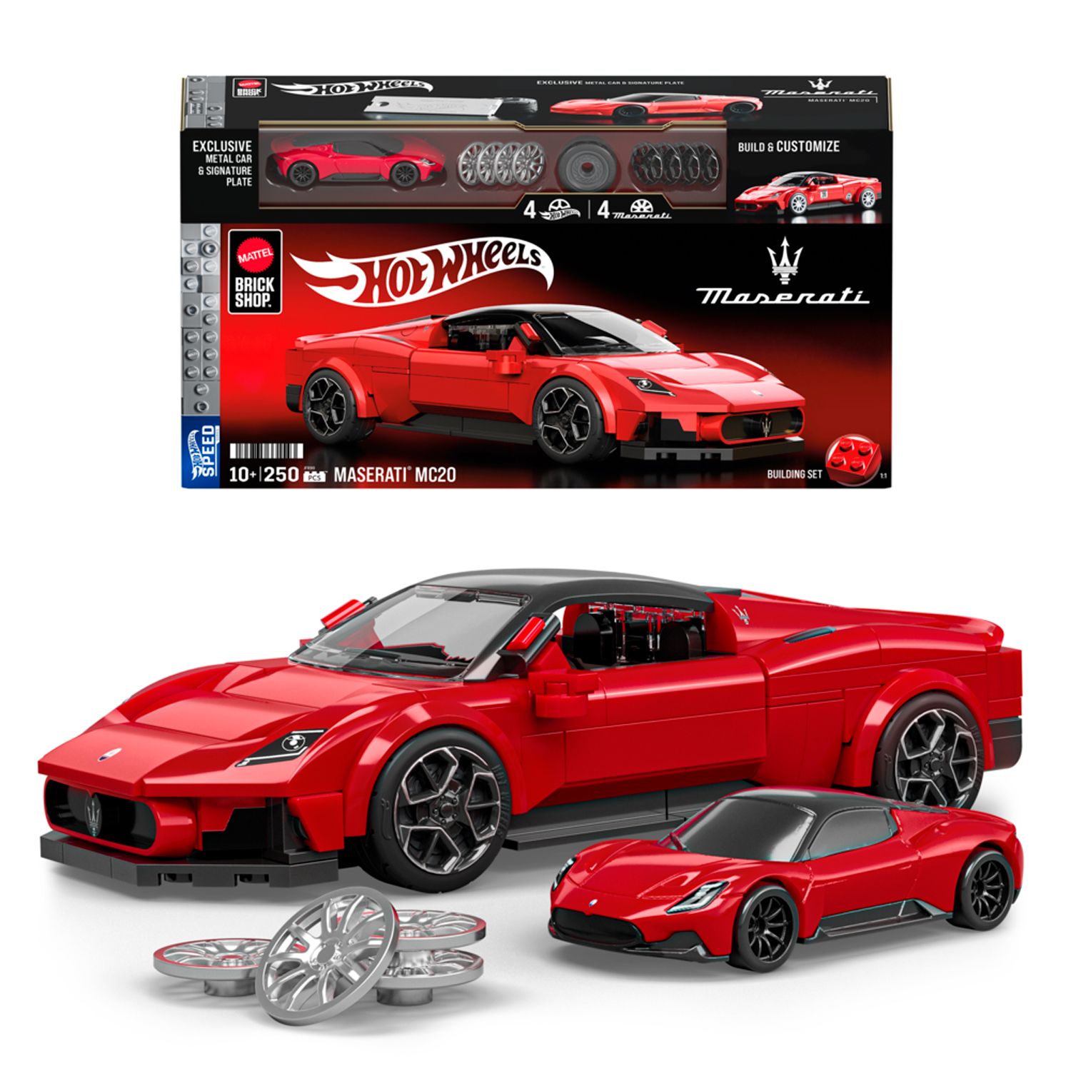 MEGA Hot Wheels Juguete de Construcción Speed Maserati MC20 Brick