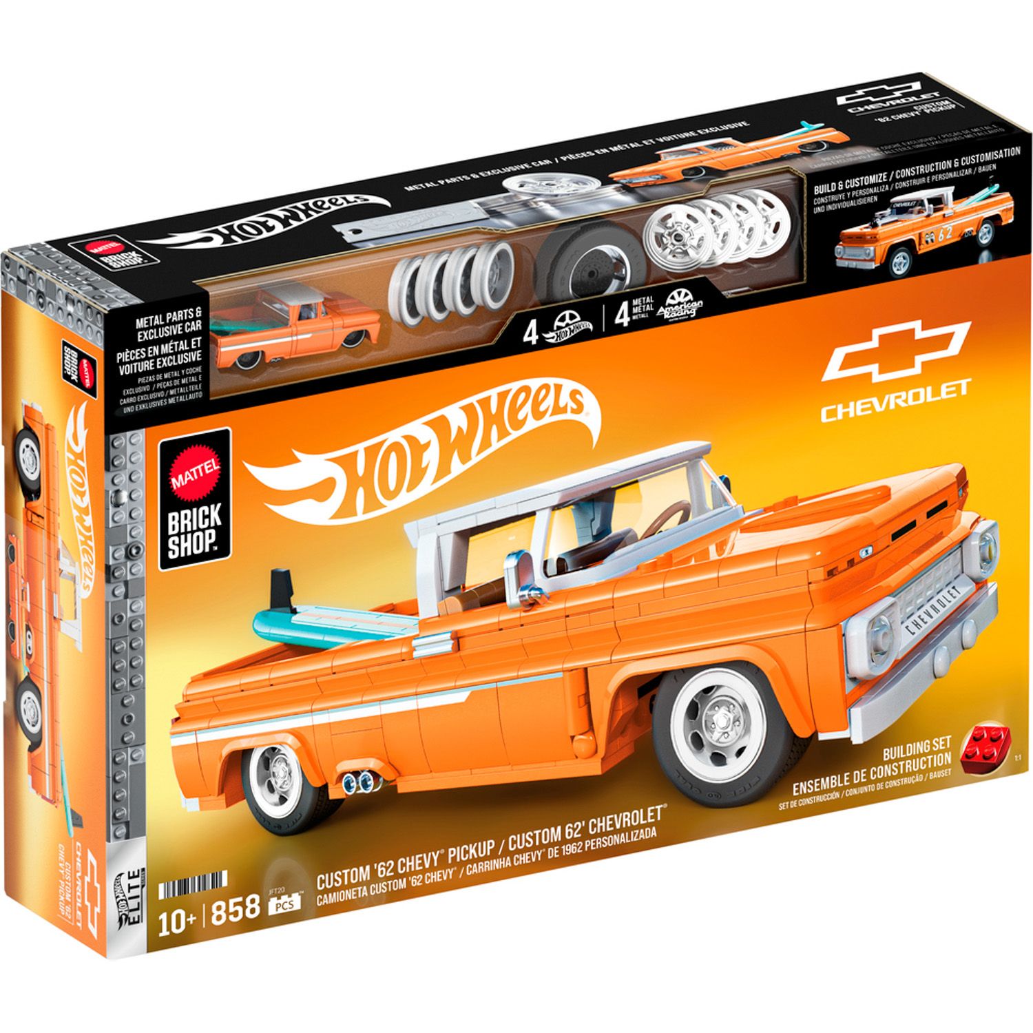 MATTEL BRICK SHOP Hot Wheels Juguete Elite Camioneta Custom '62