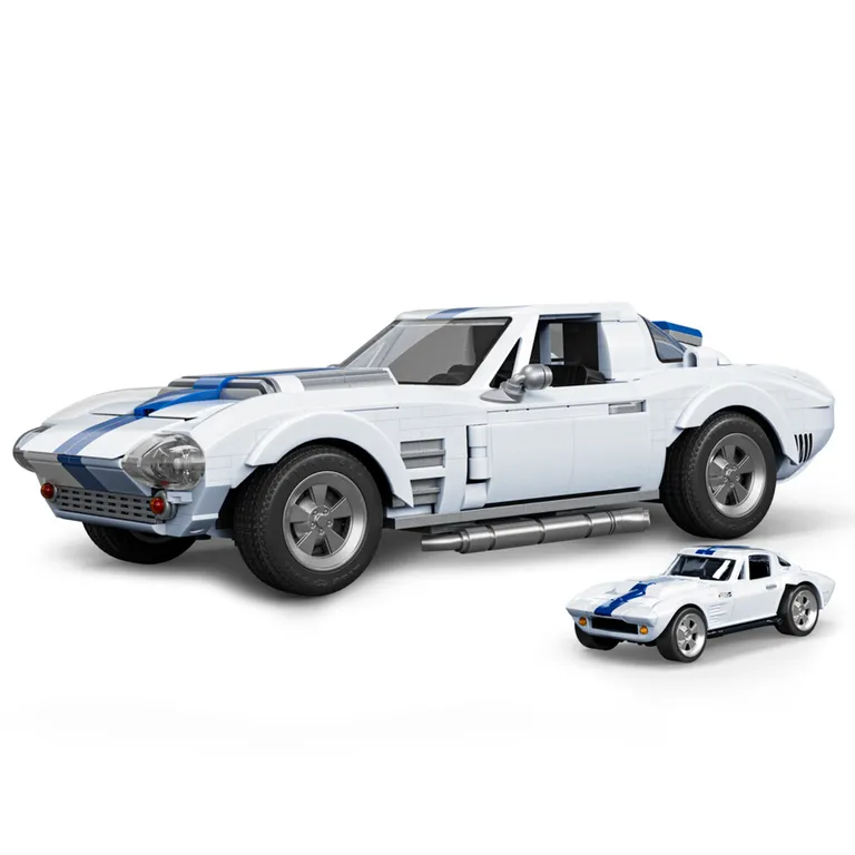 MATTEL BRICK SHOP Hot Wheels Juguete Elite Corvette Grand Sport Brick Shop Mega