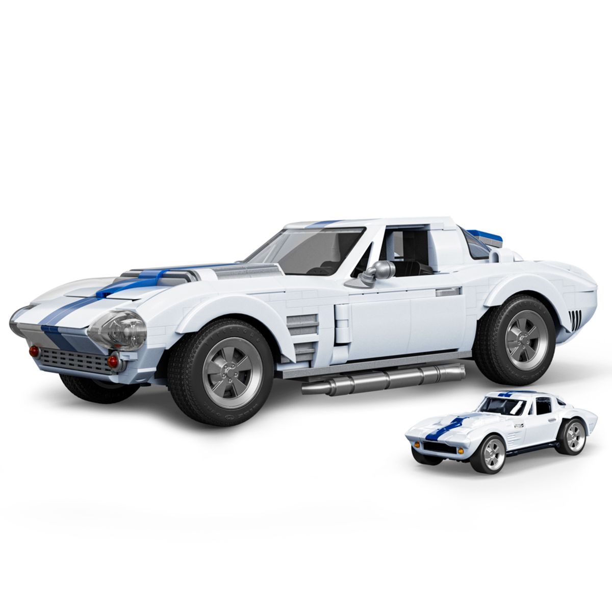 MATTEL BRICK SHOP - Hot Wheels Juguete Elite Corvette Grand Sport Brick Shop Mega