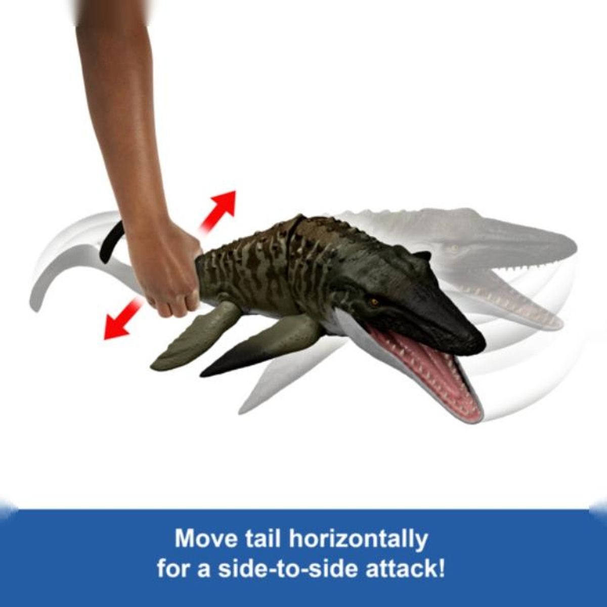 JURASSIC WORLD - Dinosaurio de Juguete Rebirth Mosasaurus Jurassic World