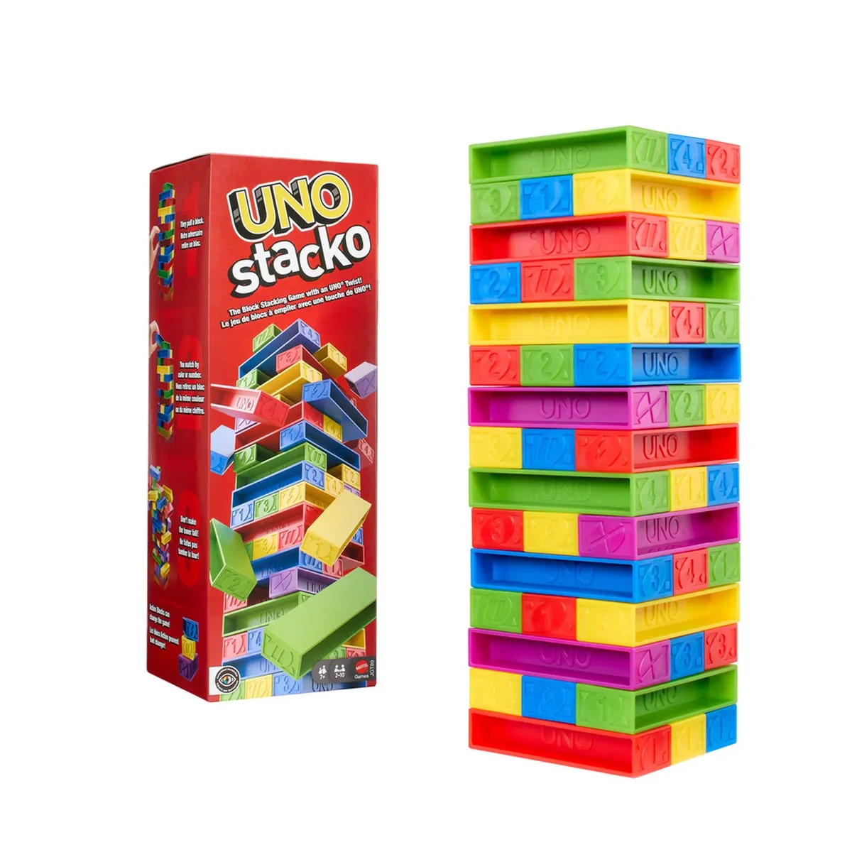 UNO - Juego de Mesa Cartas Uno Stacko Segunda Versión Para Niños