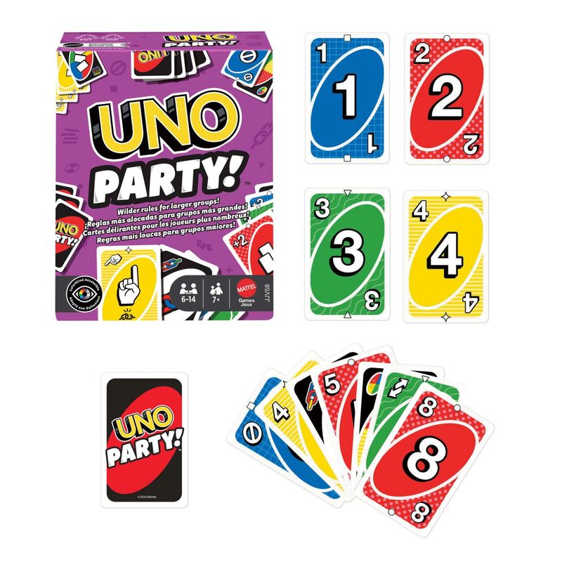 UNO - Juego de Cartas Party Renovado para niños Uno