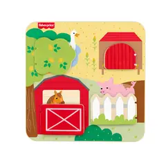 FISHER PRICE - Juguete para Bebés Tablero Animalitos de Madera