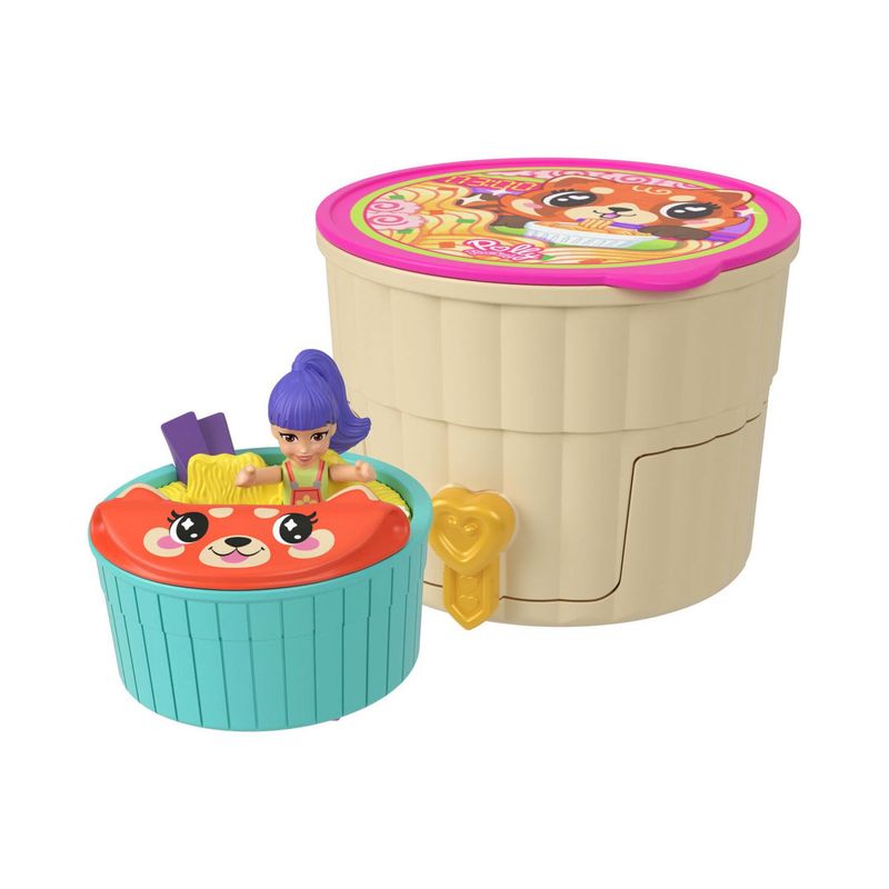 POLLY POCKET - Set de Juego Compacto Reveal Comidita Rápida  Polly Pocket