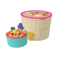 POLLY POCKET - Set de Juego Compacto Reveal Comidita Rápida