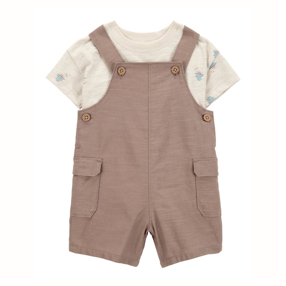 CARTER'S - Conjunto 2 Piezas Polera Y Jardinera Bebé Niño Carter's