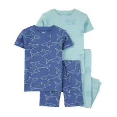 CARTER'S - Pijama 4 Piezas Algodón Bebé Niño