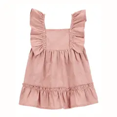 CARTER'S - Vestido Algodón con Cubre Pañal Bebé Niña
