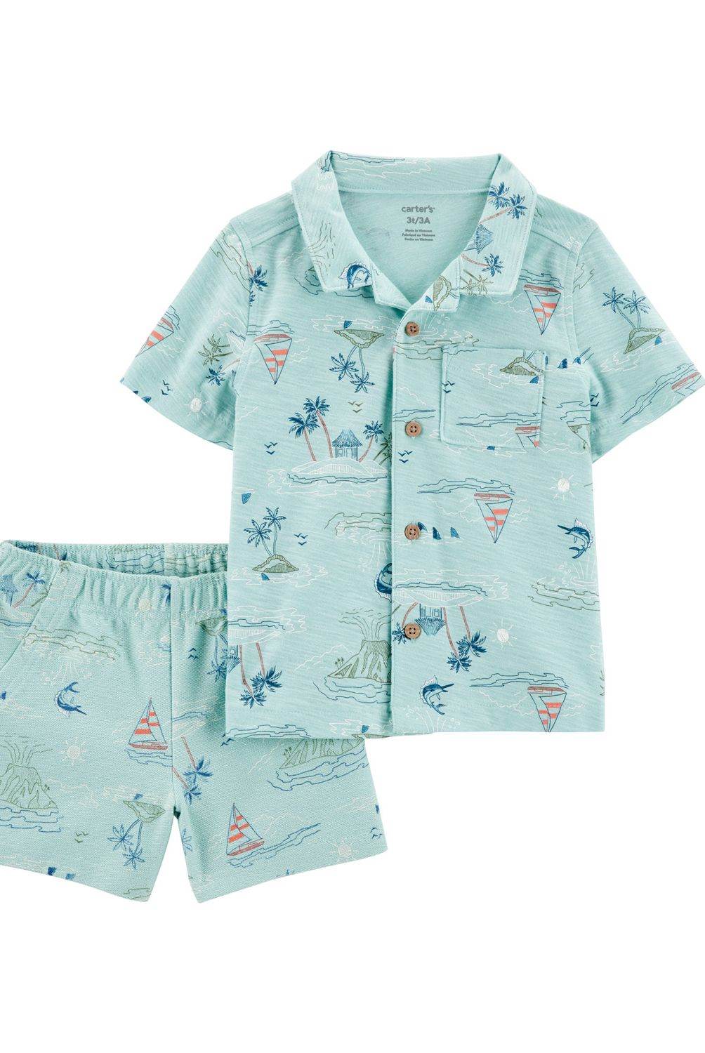 CARTER'S - Conjunto 2 Piezas Camisa Y Short Niño Carter's