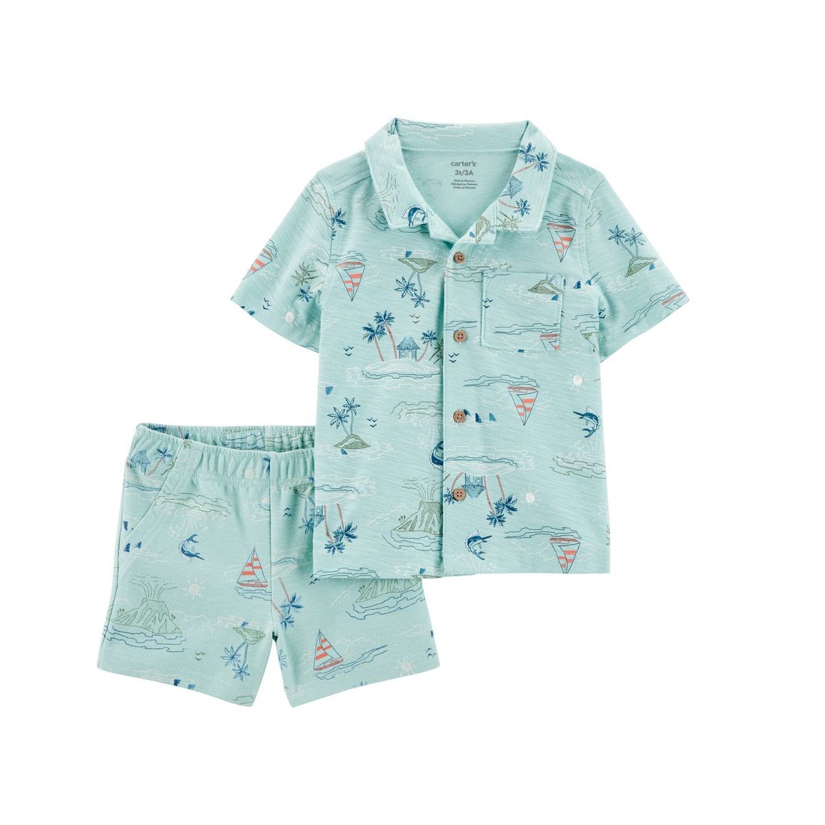 CARTER'S - Conjunto 2 Piezas Camisa y Short Niño Carter's