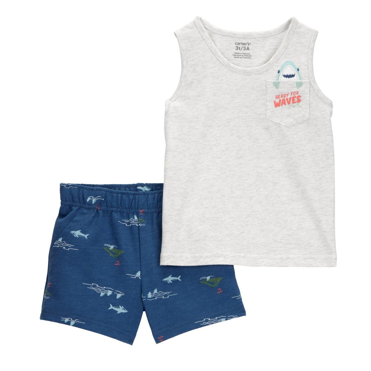 CARTER'S - Conjunto 2 Piezas Polera y Short Niño Carter's