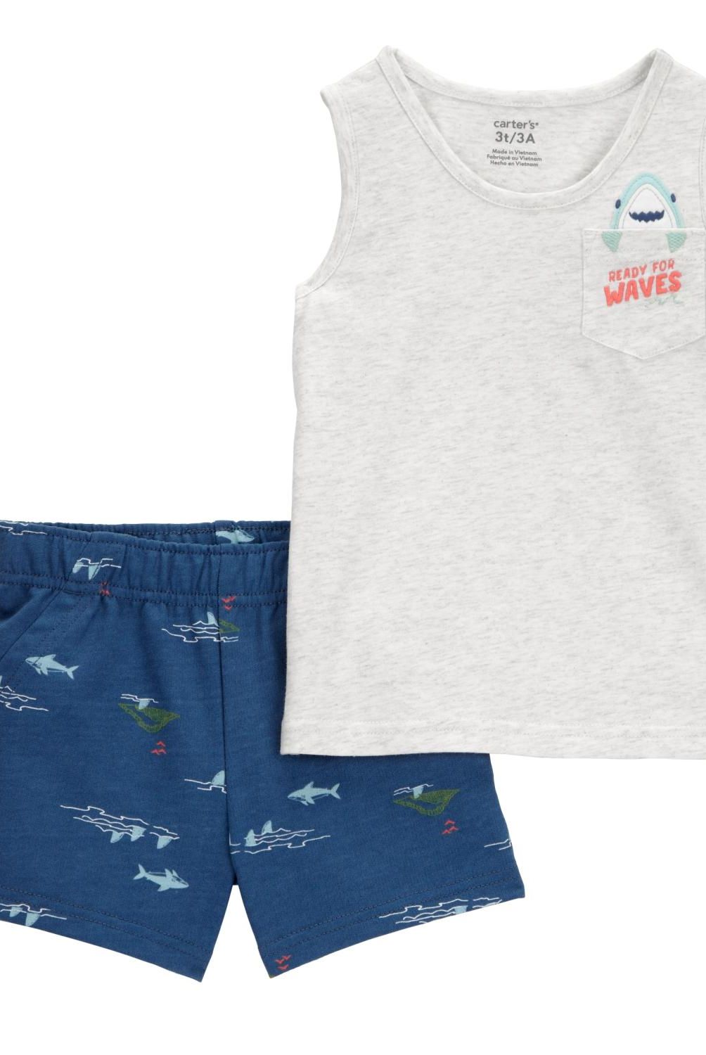 CARTER'S - Conjunto 2 Piezas Polera Y Short Niño Carter's