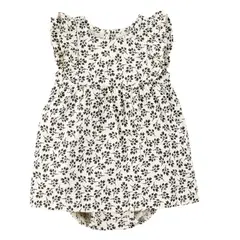 CARTER'S - Vestido Algodón con Cubre Pañal Bebé Niña