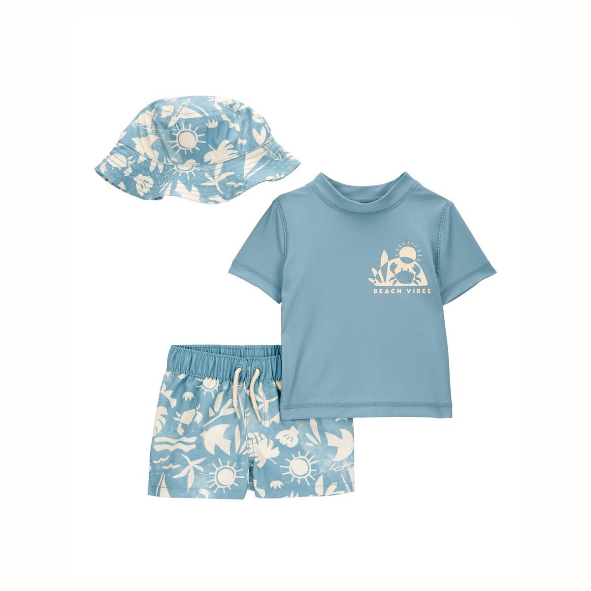 CARTER'S - Traje de Baño 3 Piezas Protección Solar UV 50+ Bebé Niño Carter's