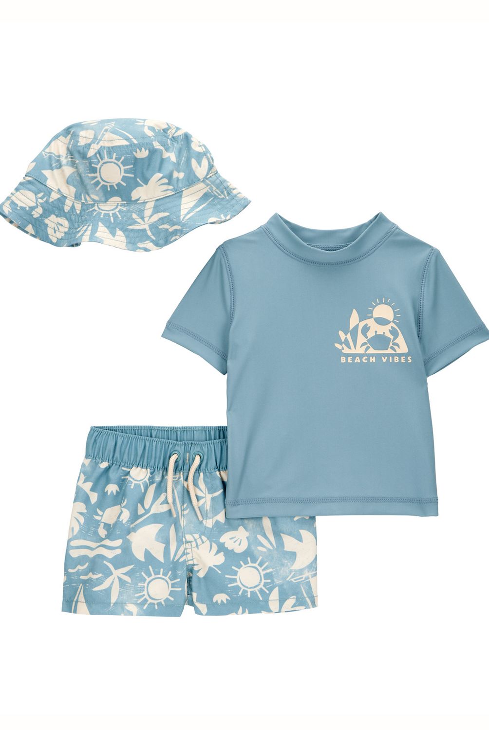 CARTER'S - Traje De Baño 3 Piezas Protección Uv50+ Bebé Niño Carter's