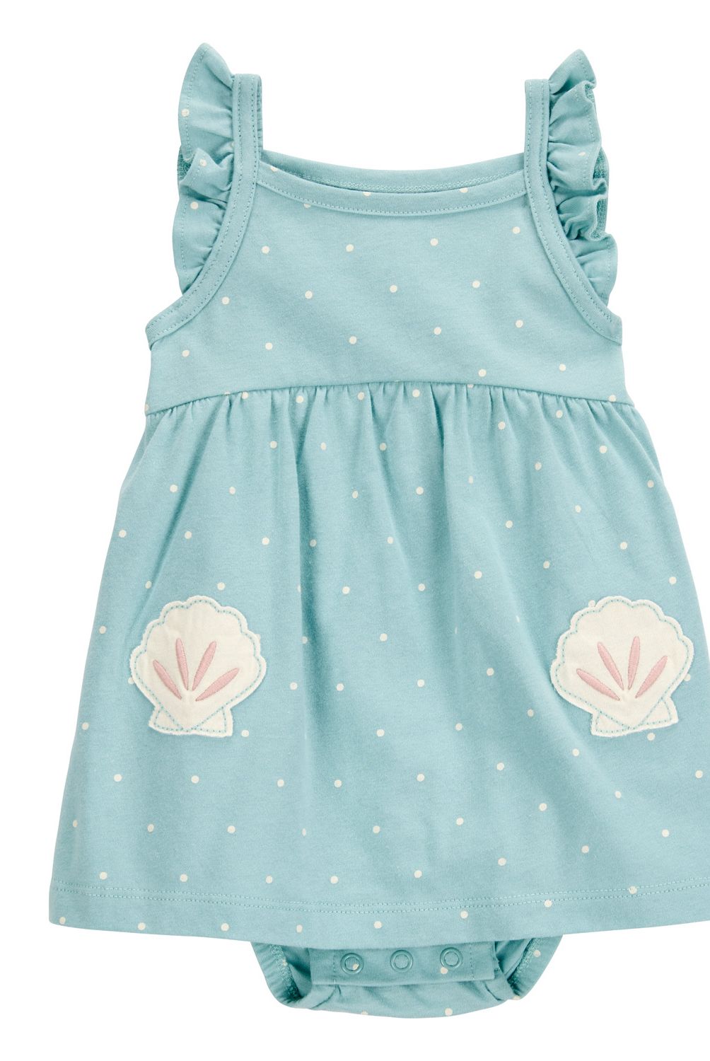 CARTER'S - Vestido Algodón con Cubre Pañal Bebé Niña Carter's