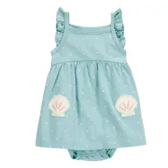 CARTER'S - Vestido con Cubre Pañal Algodón Bebé Niña