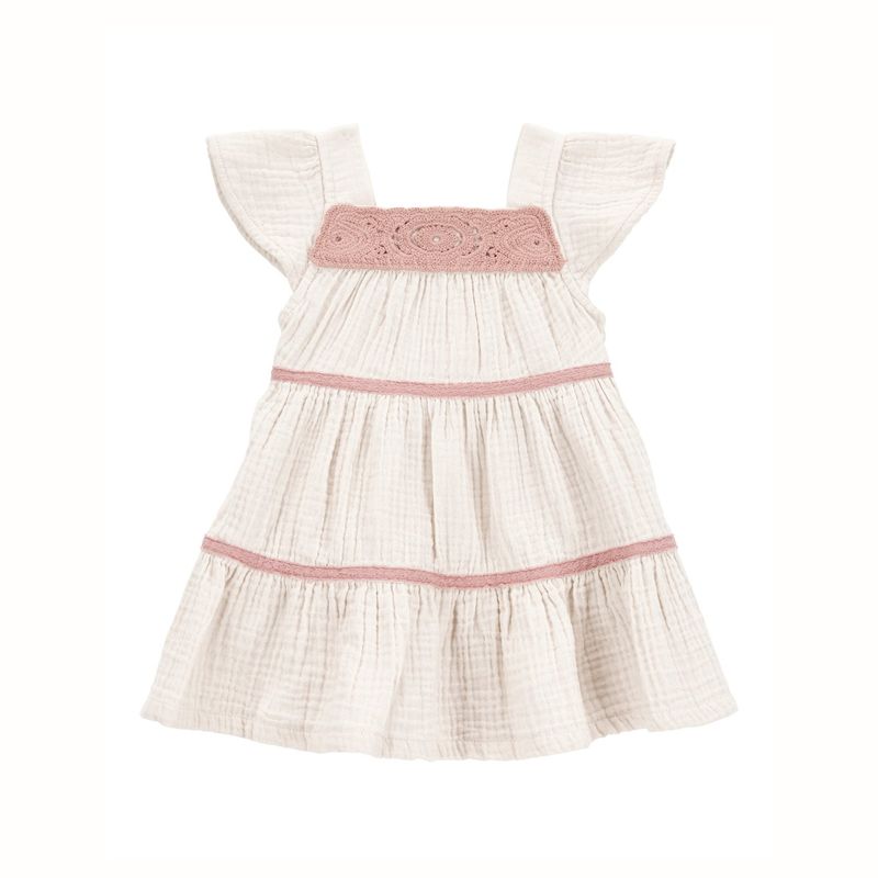CARTER'S - Vestido con Cubre Pañal Algodón Bebé Niña Carter's