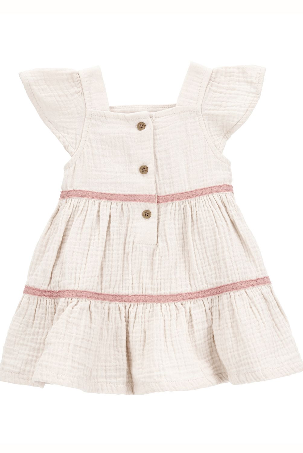 CARTER'S - Vestido Algodón con Cubre Pañal Bebé Niña Carter's