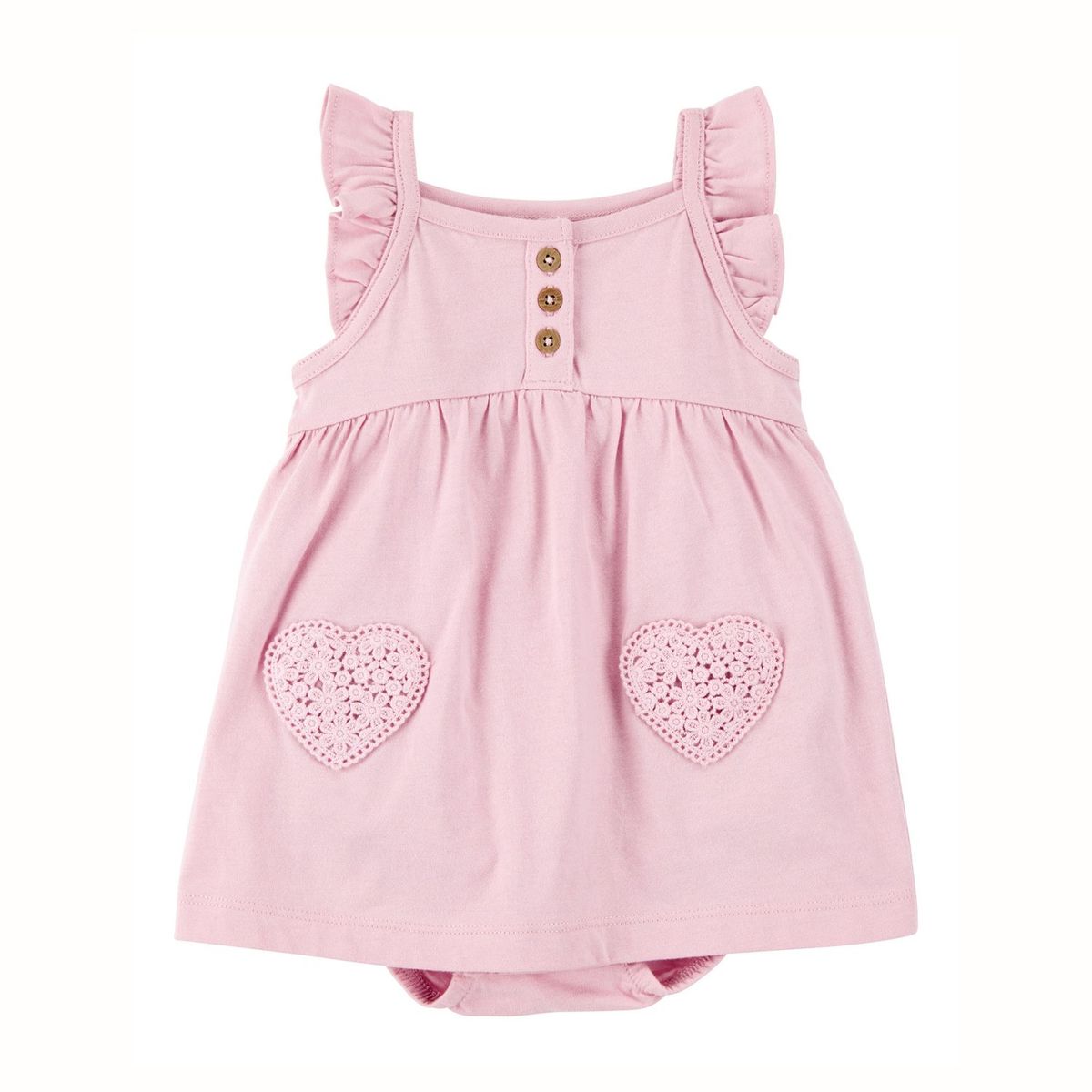 CARTER'S - Vestido con Cubre Pañal Algodón Bebé Niña Carter's