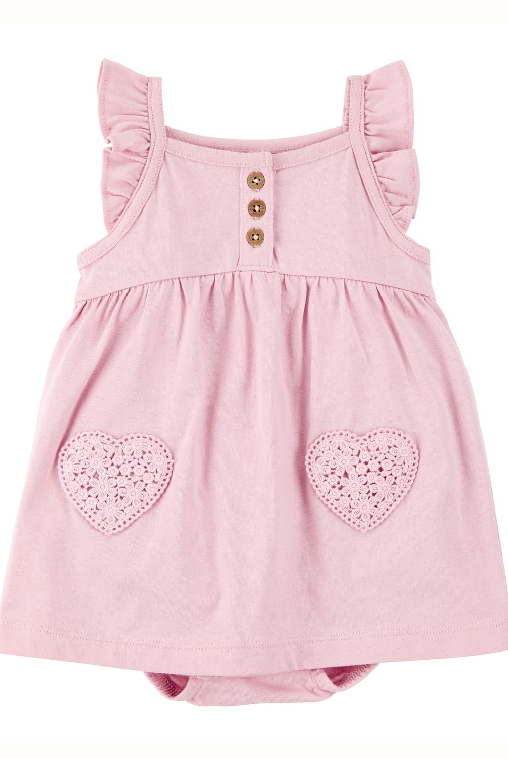CARTER'S - Vestido Algodón con Cubre Pañal Bebé Niña Carter's