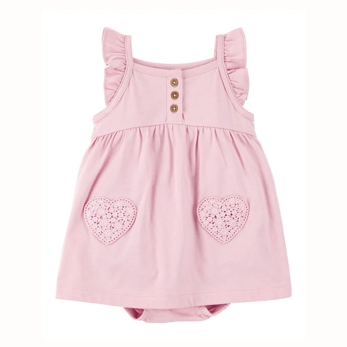 CARTER'S - Vestido con Cubre Pañal Algodón Bebé Niña Carter's