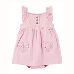 CARTER'S - Vestido con Cubre Pañal Algodón Bebé Niña
