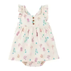 CARTER'S - Vestido con Cubre Pañal Algodón Bebé Niña