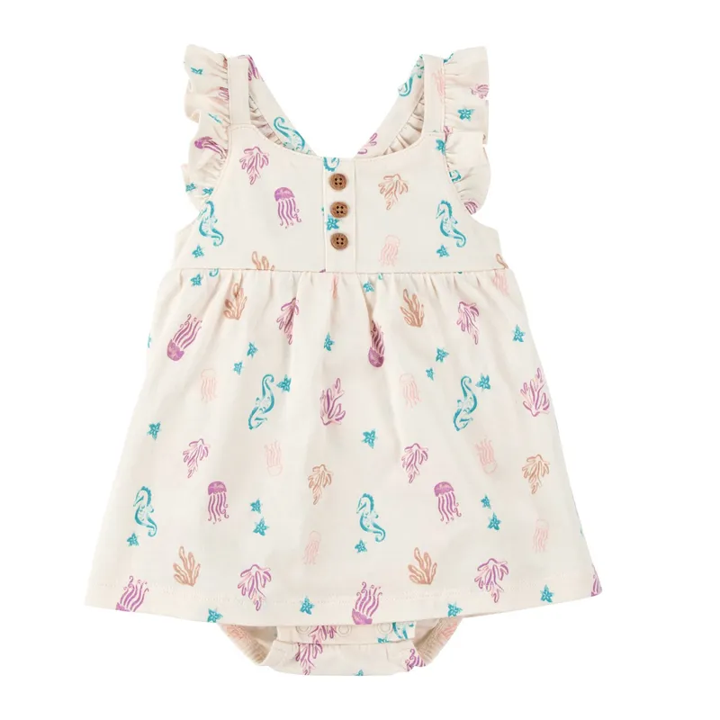 CARTER'S - Vestido con Cubre Pañal Algodón Bebé Niña Carter's