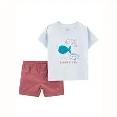 CARTER'S - Conjunto 2 Piezas Polera Y Short Niño