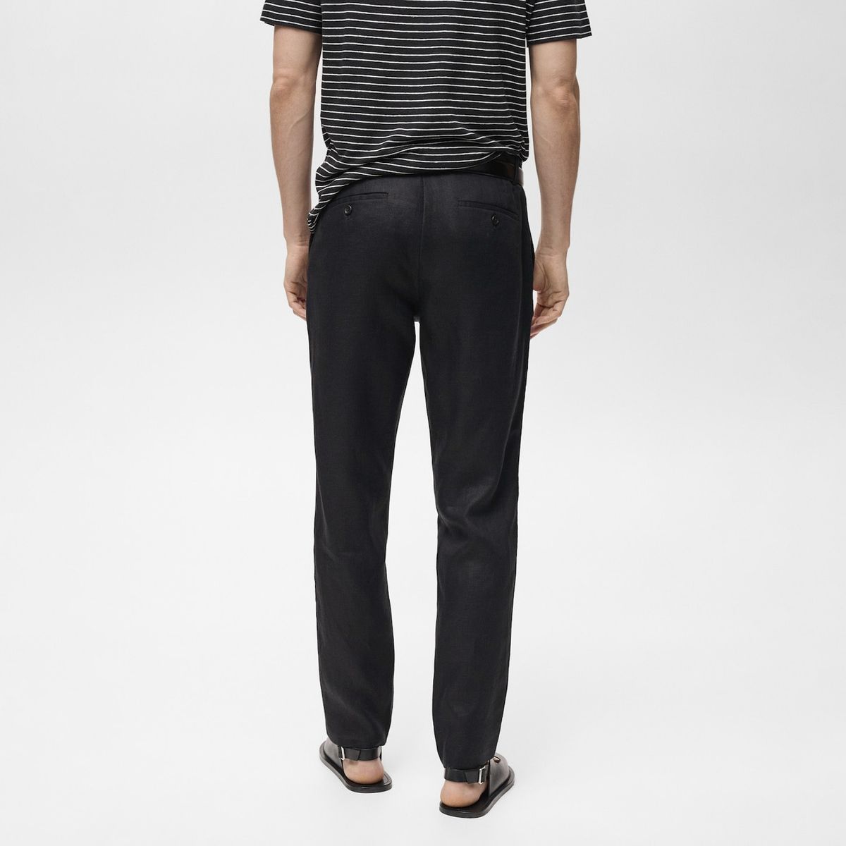 MANGO MAN - Pantalón Oyster 100% Lino Slim Fit Hombre Mango Man