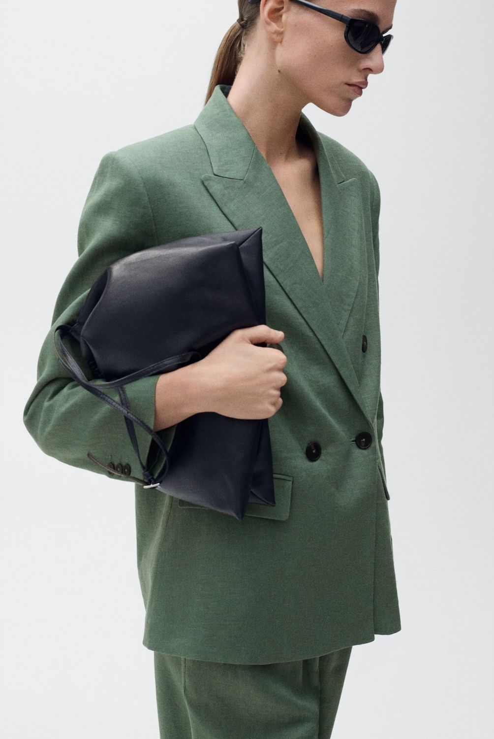 MANGO - Blazer Traje Lino Mujer Mango