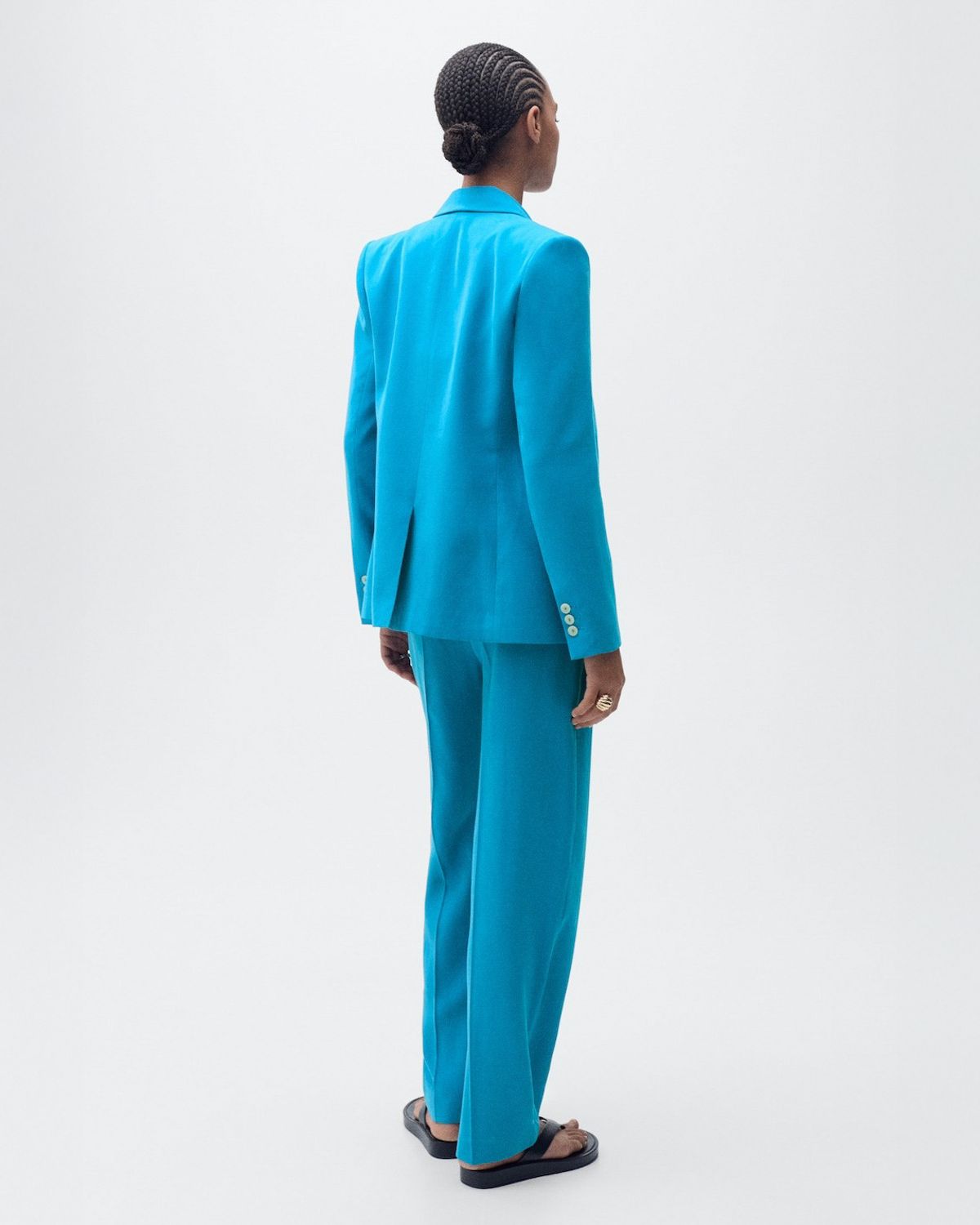 MANGO Blazer Traje Recta Mujer Mango