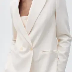 MANGO - Blazer Traje Recta Mujer