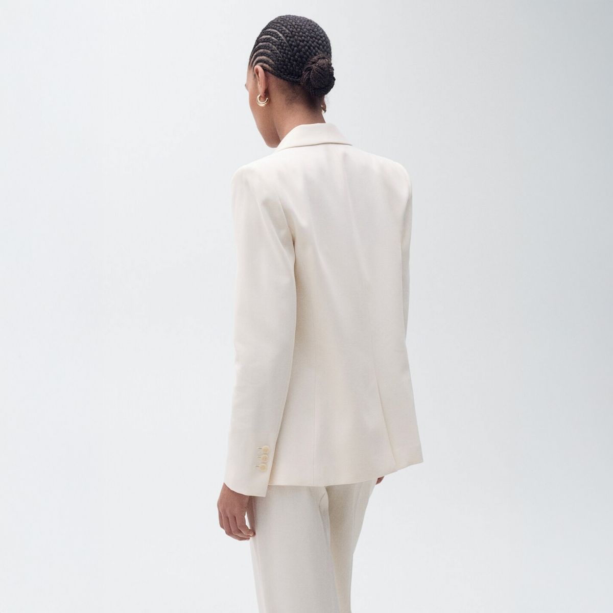 MANGO - Blazer Traje Recta Mujer Mango