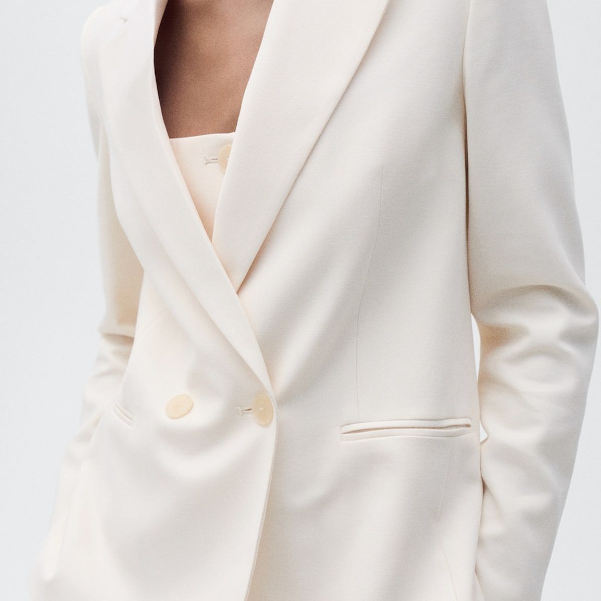 MANGO - Blazer Traje Recta Mujer Mango