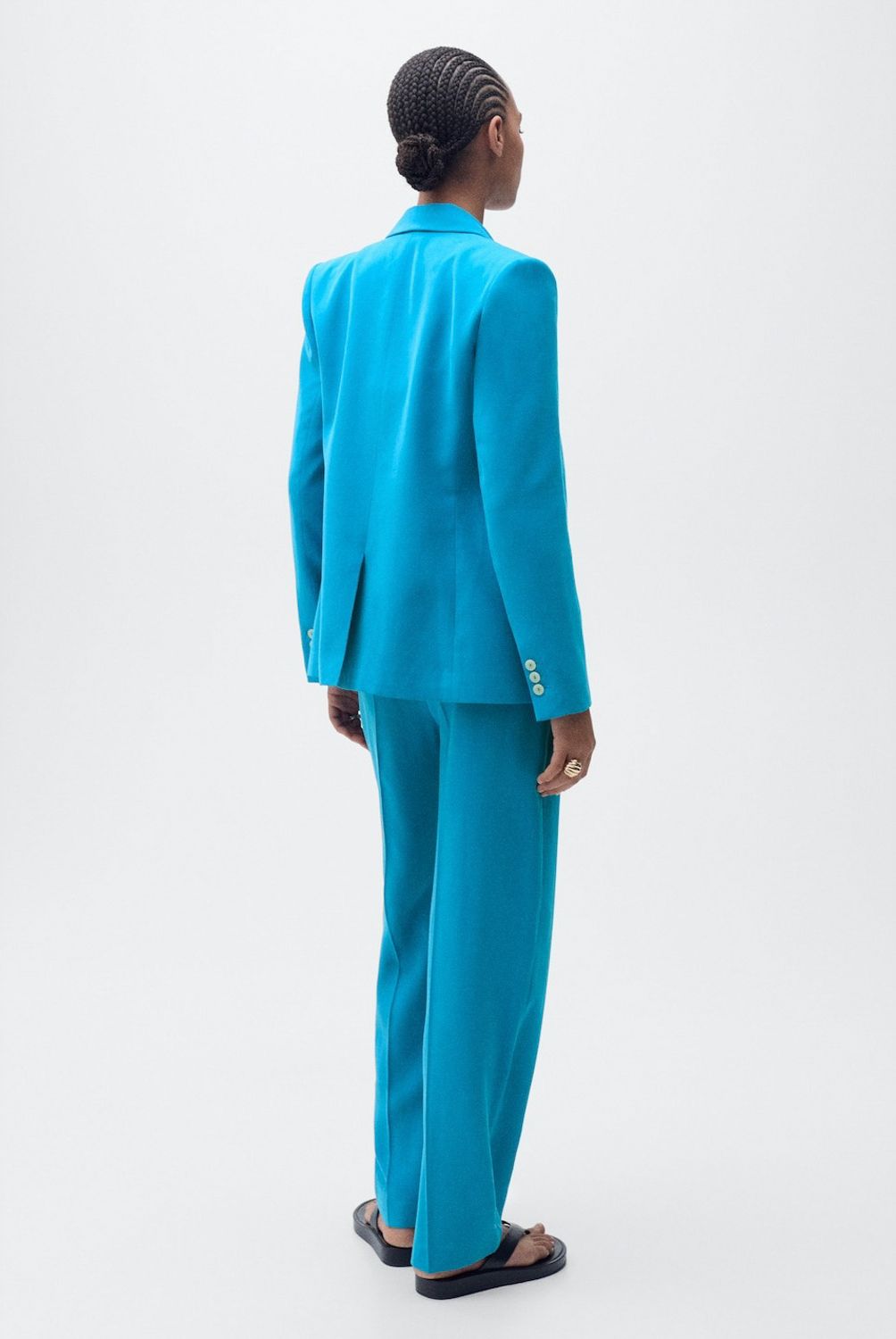MANGO - Blazer Traje Recta Mujer Mango