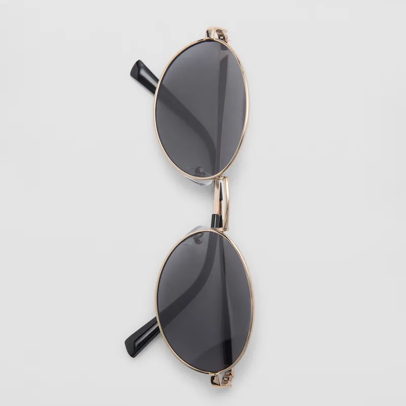 MANGO Lentes De Sol Montura Metálica Redondas Mujer Mango