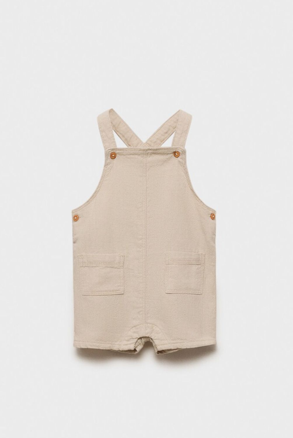 MANGO KIDS - Jardinera Lino Algodón Bebé Niña Mango Kids