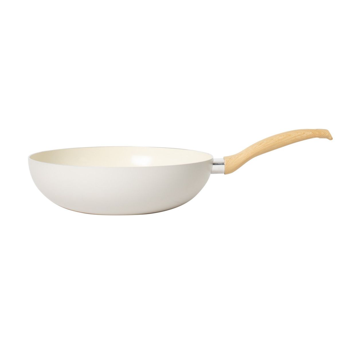 ILKO - Wok 28 Cm Cerámica White Ceramic Ilko