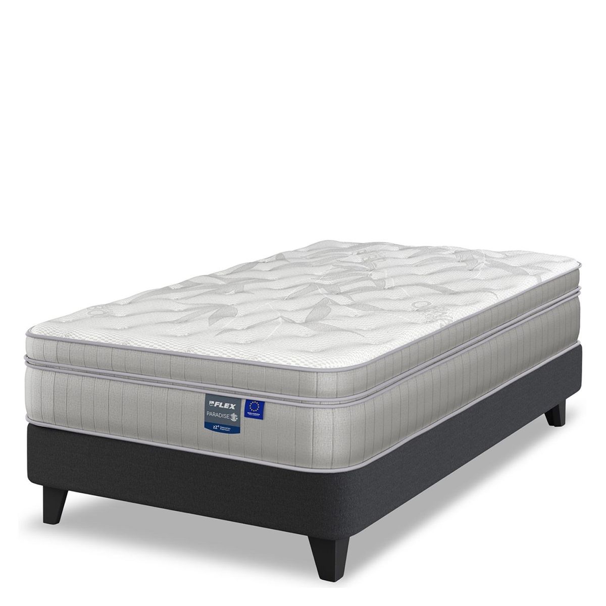 FLEX - Cama Europea Paradise 1.5 Plaza Box Flex